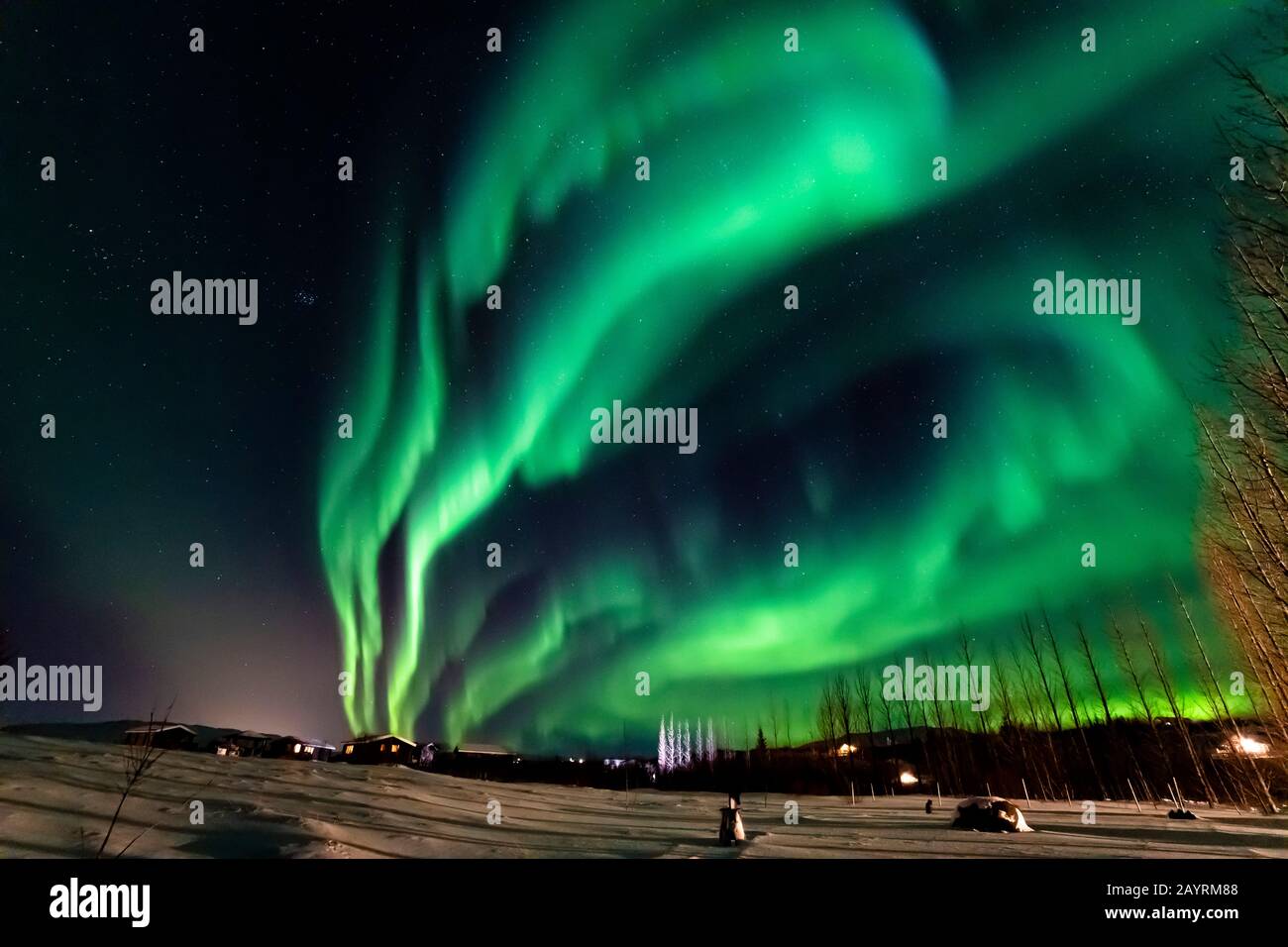A photograph of the aurora borealis taken in Iceland Stock Photo - Alamy