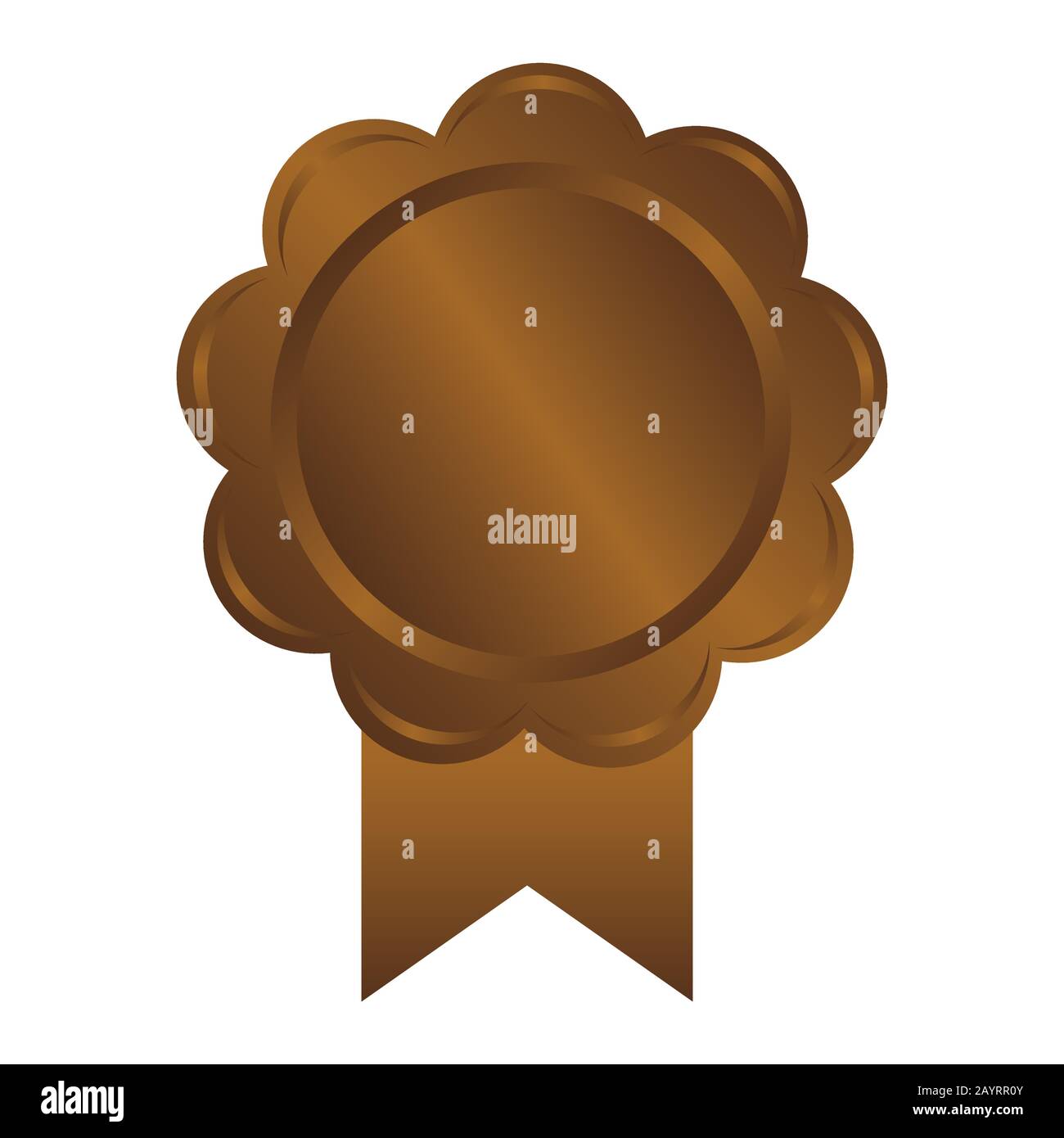 Bronze medal icon illustration Stock Vector Image & Art Alamy