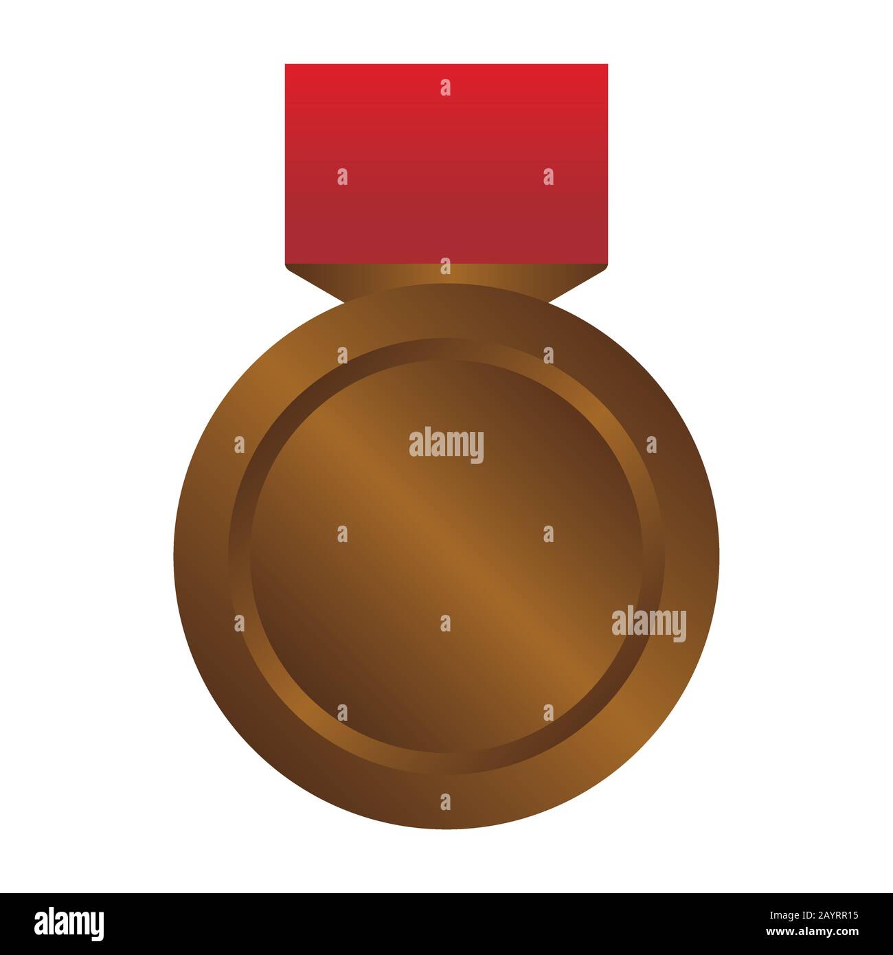 Bronze medal icon illustration Stock Vector Image & Art Alamy