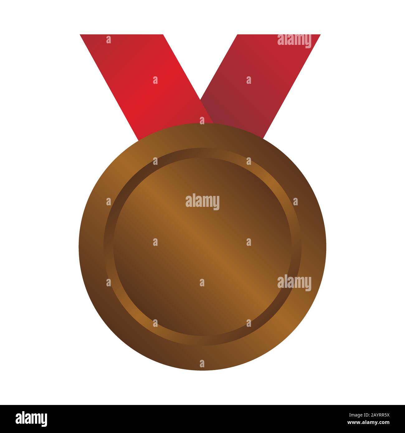 Bronze medal icon illustration Stock Vector Image & Art Alamy