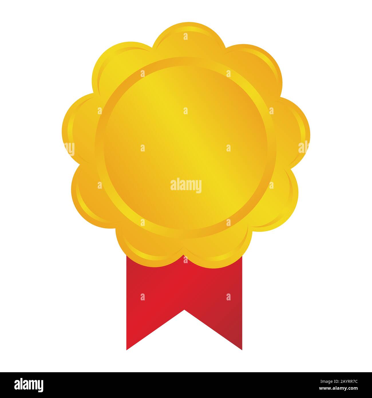 Gold medal icon illustration Stock Vector Image & Art - Alamy