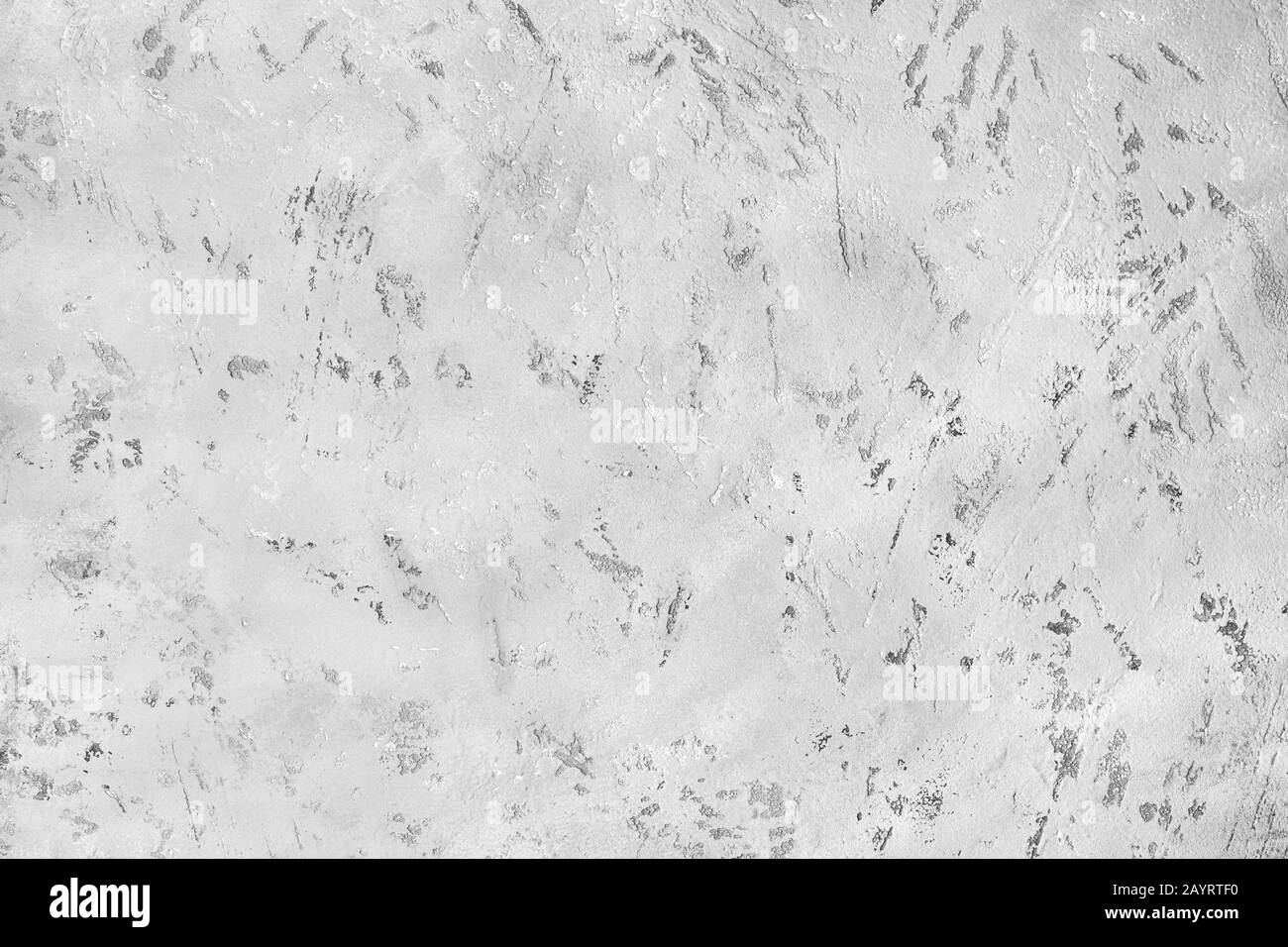 Image showcasing Light grey art stucco spotted scratched background closeup, gray rough ...