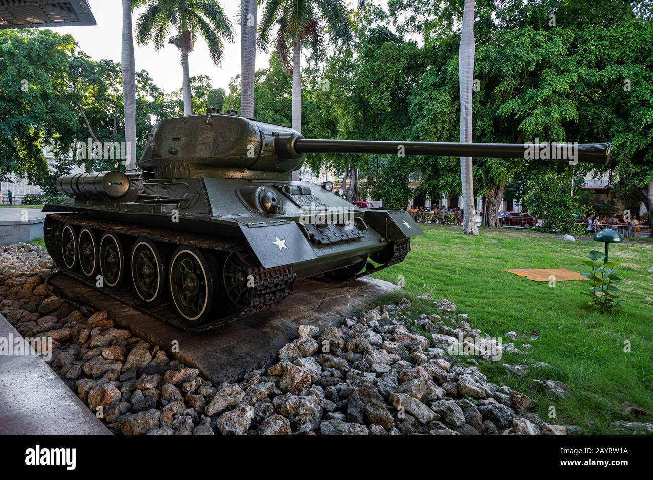 November 27, 2019, Havana, Cuba: Soviet tank t-34 in Museum of the Revolution in Havana. Stock Photo