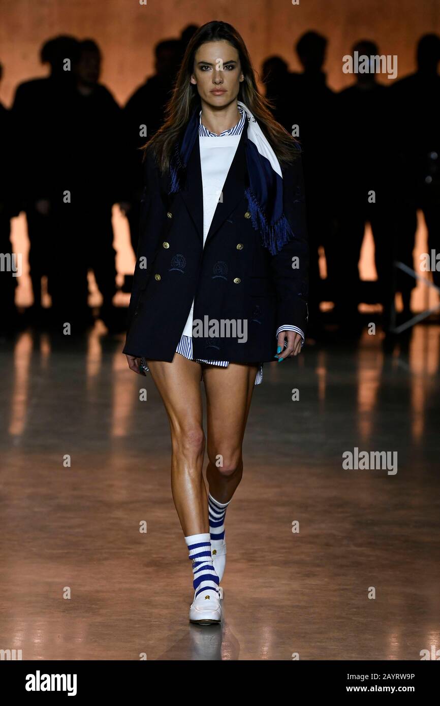 Alessandra Ambrosio at Tommy Hilfiger AW20 Runway during London Fashion Week  February 2020 - London, UK 16/02/2020 | usage worldwide Stock Photo - Alamy