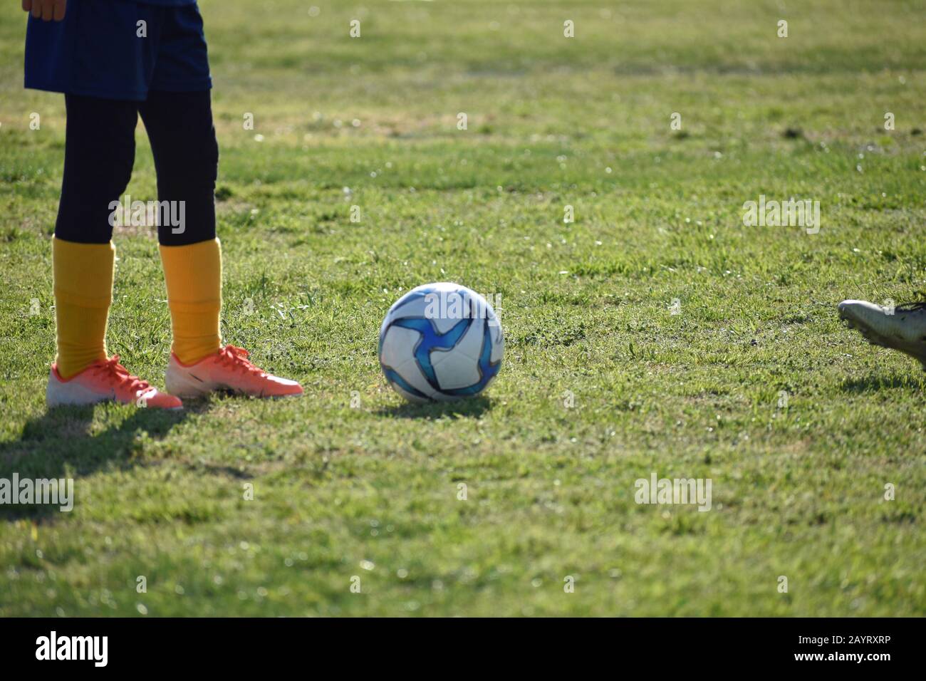 Soccer Footwork Stock Photo