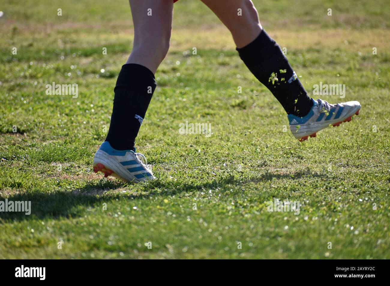 Soccer Footwork Stock Photo