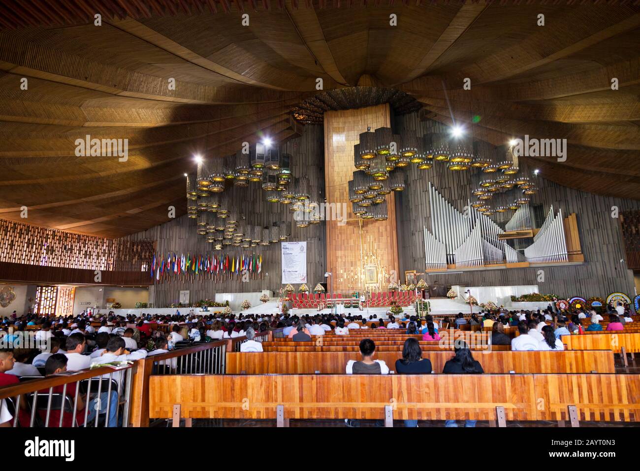 New Basilica of Our Lady of Guadalupe, known as miracle church with