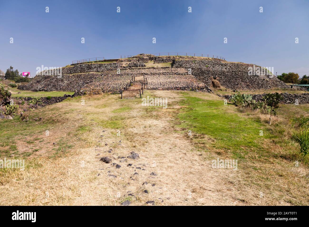 Cuicuilco, archaeological site of Mesoamerican Middle and Late Formative periods, suburb of Mexico City, Mexico, Central America Stock Photo