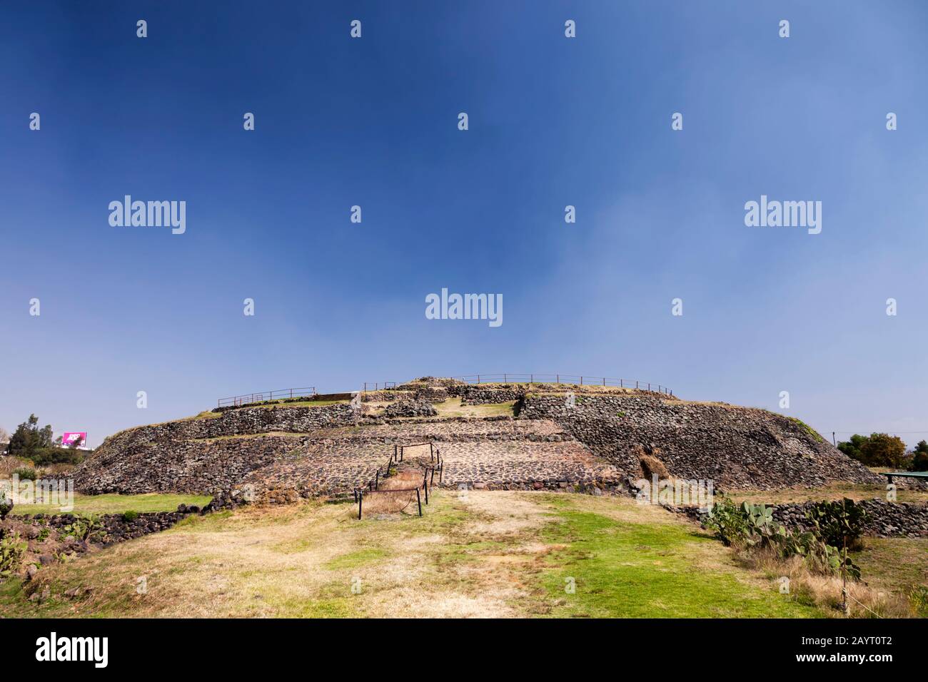 Cuicuilco, archaeological site of Mesoamerican Middle and Late Formative periods, suburb of Mexico City, Mexico, Central America Stock Photo