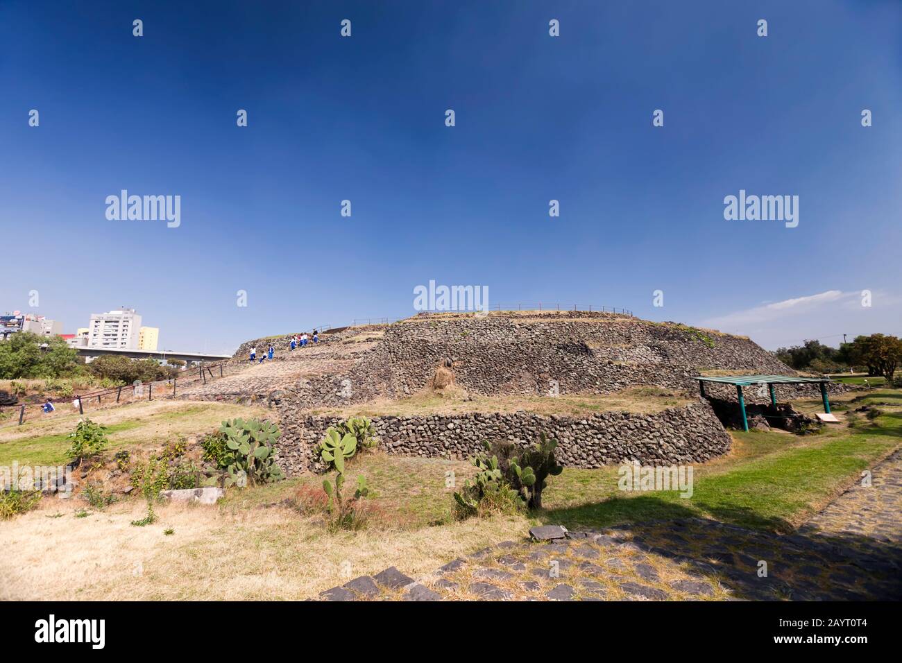 Cuicuilco, archaeological site of Mesoamerican Middle and Late Formative periods, suburb of Mexico City, Mexico, Central America Stock Photo