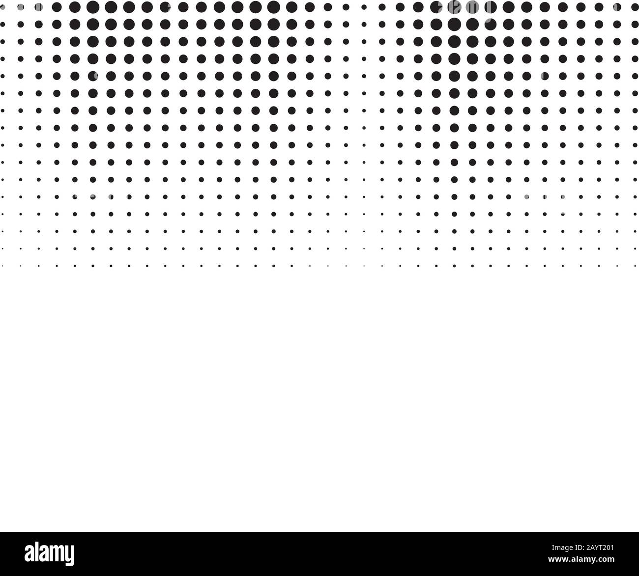 Halftone, transition, monochrome, dotted pattern. Vector illustration. Stock Vector