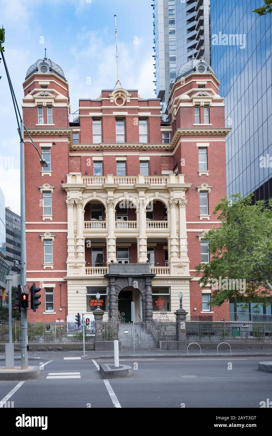 The historic Queen Victoria Women’s Centre in Melbourne was built in 1914 but the site has been a hospital since the 1840's. Stock Photo