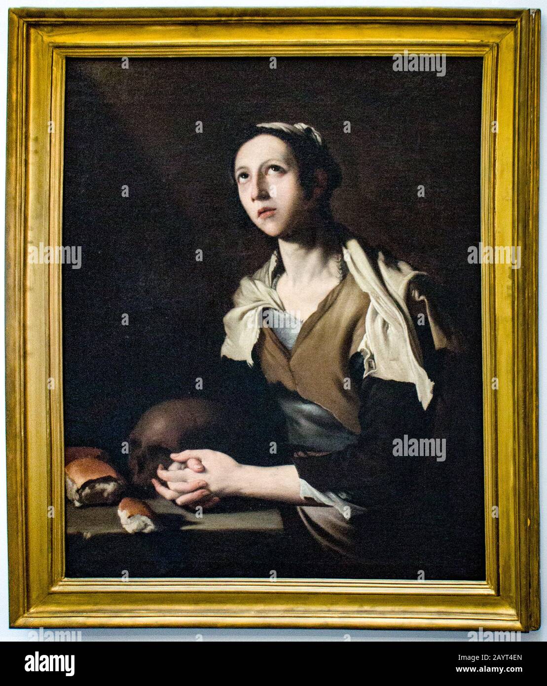 Musée des Beaux Arts de Chambéry : Massimo STANZIONE (1586-1656)  Sainte Marie l'Egyptienne d'après Giuseppe RIBERA (après 1651) Stock Photo