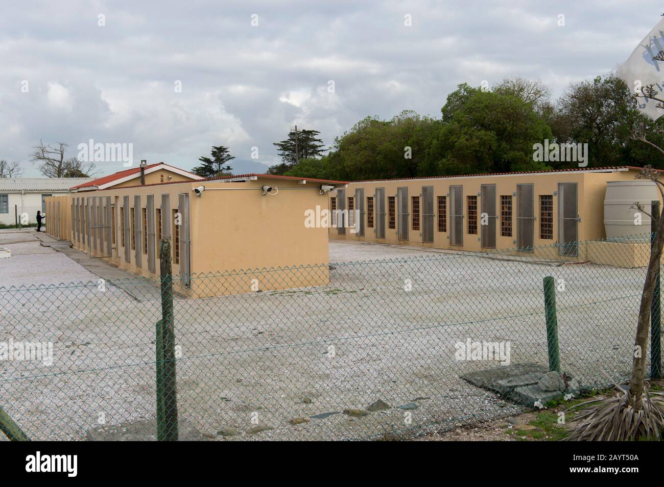 The Dog Kennels On Robben Island Which Is An Island In Table Bay