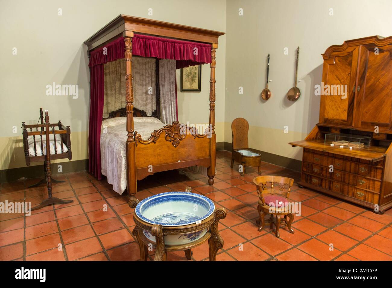 Interior of the homestead museum at Groot Constantia, a historic wine estate near Cape Town, South Africa. Stock Photo