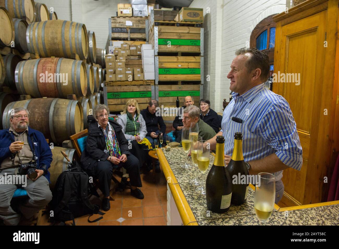 Wine tasting in the High Constantia Wine Cellar with David van Niekerk
