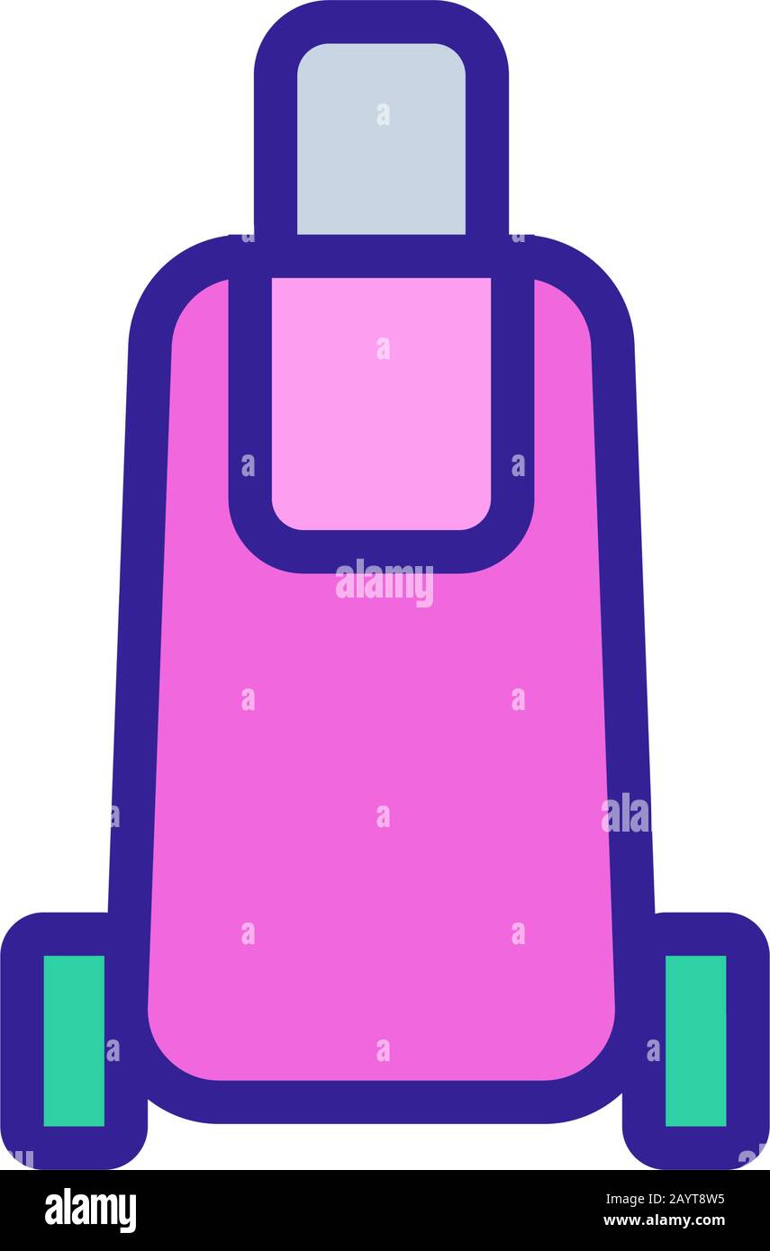 Baggage travel icon vector. Isolated contour symbol illustration Stock ...