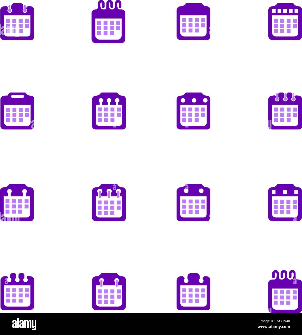 Calendar icons set Stock Vector Image & Art Alamy
