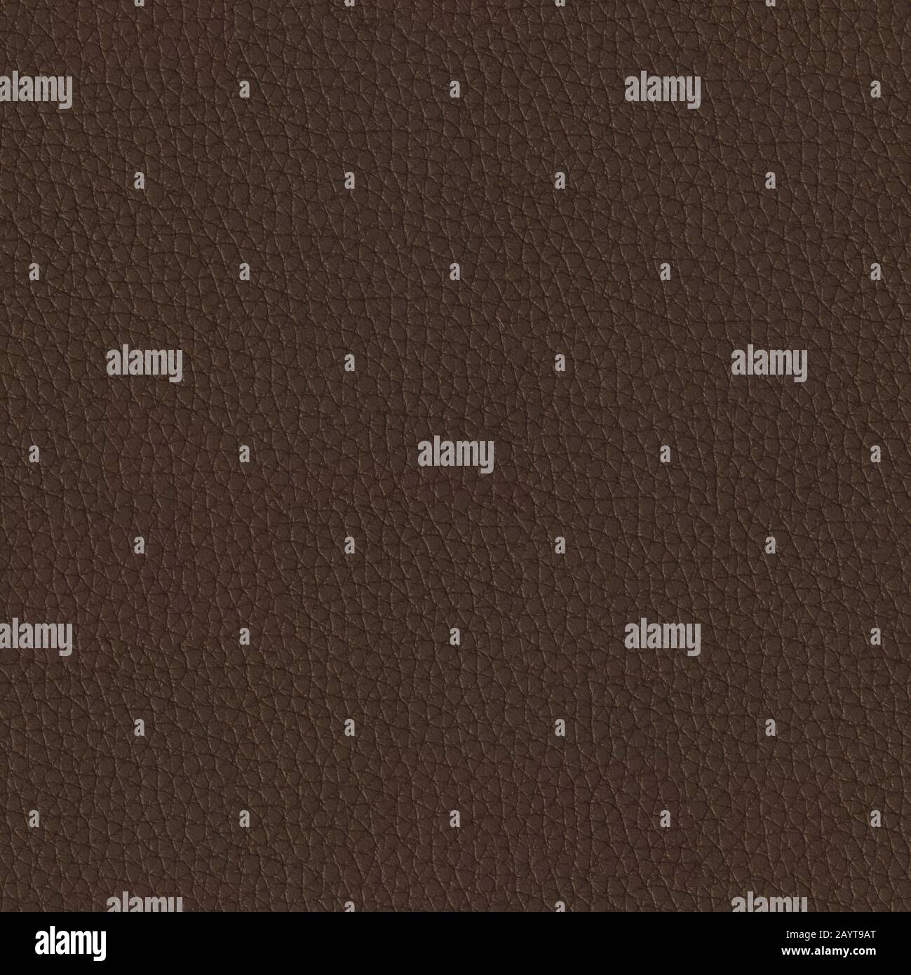 Pattern of natural brown leather surface. Seamless square background, tile ready. Stock Photo