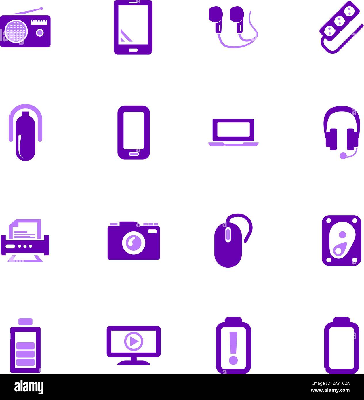 Devices icons set Stock Vector Image & Art Alamy