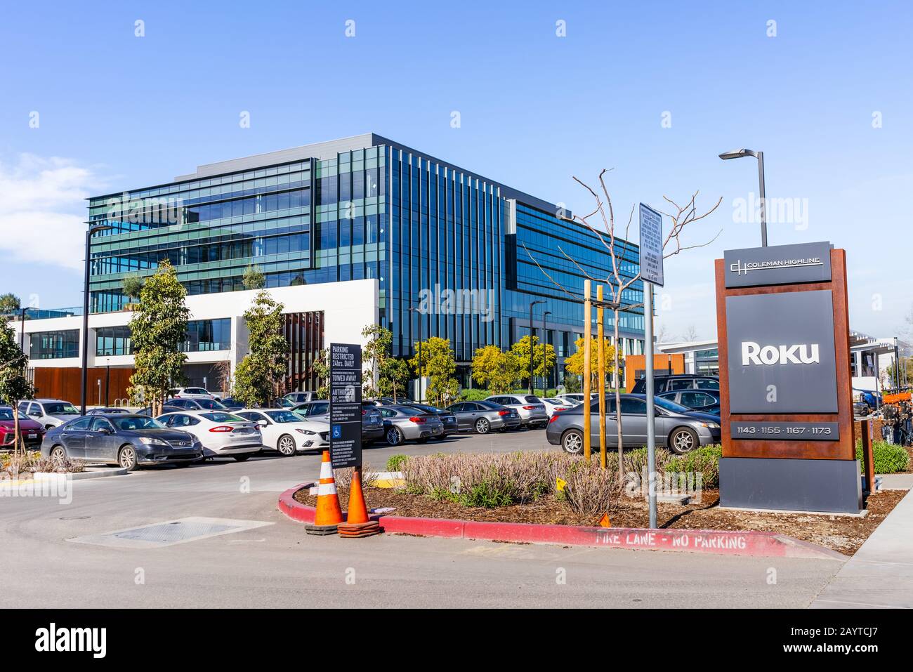 Feb 12, 2020 San Jose / CA / USA - Roku headquarters in Silicon Valley; Roku  Inc manufactures a variety of digital media players that allow access to  Stock Photo - Alamy