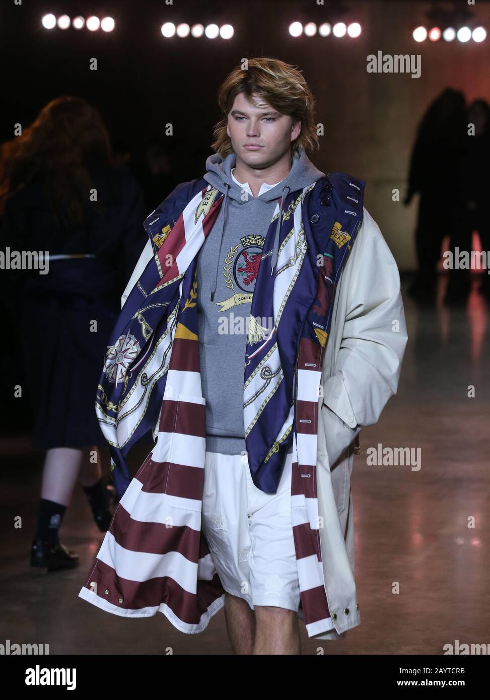 Models on the catwalk during the Tommy Hilfiger show at the London Fashion  Week February 2020 show at Tate Modern in London Stock Photo - Alamy