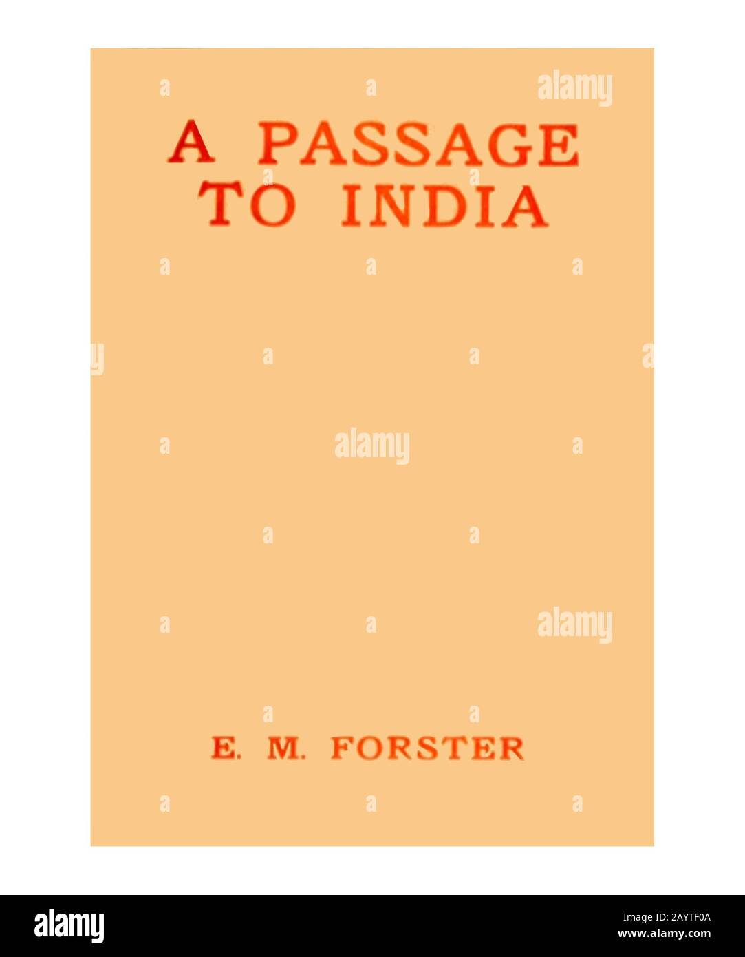 Forster A Passage to India Book Cover Cleaned and reset Stock Photo