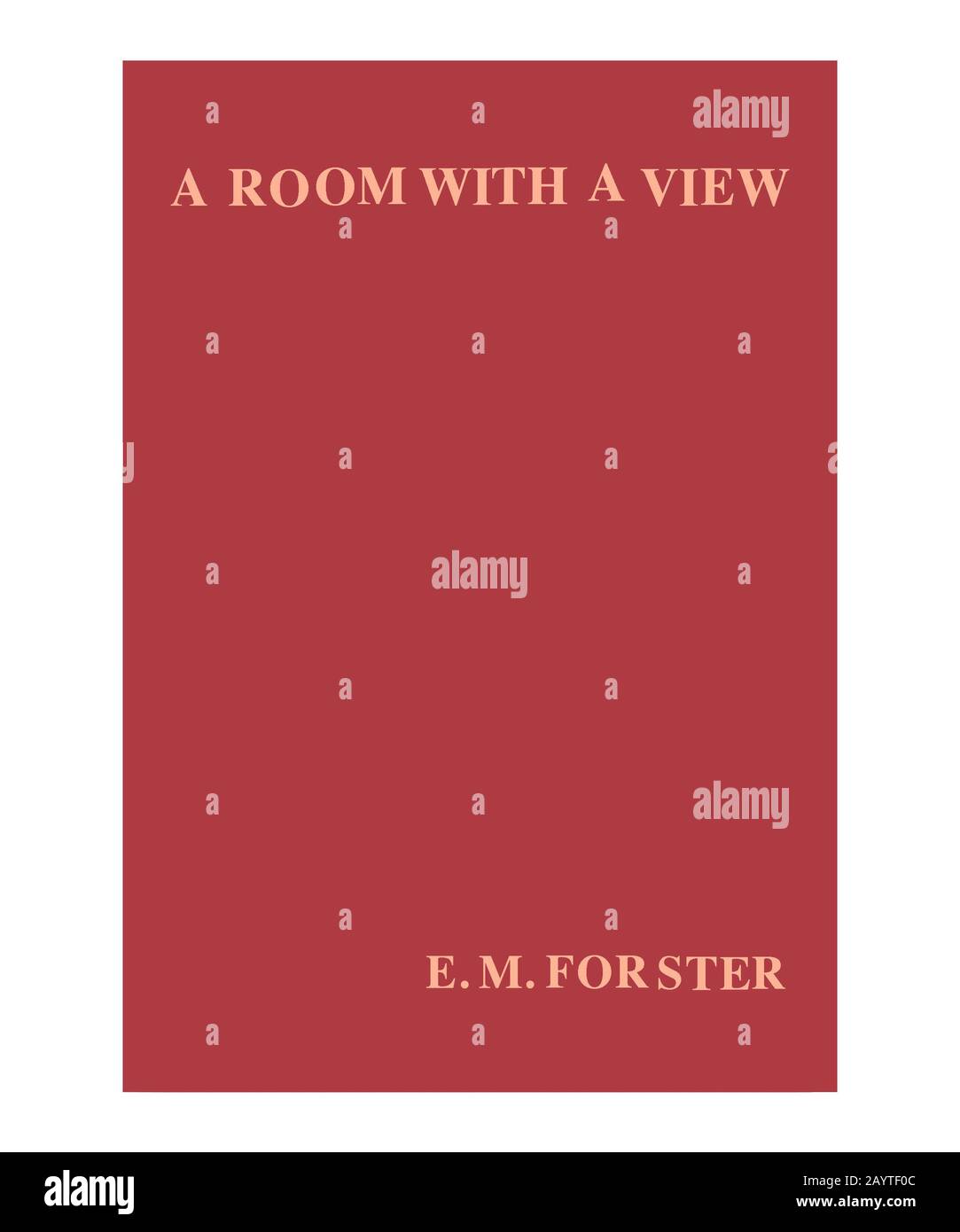 Forster A Room with a View Book Cover cleaned and reset Stock Photo