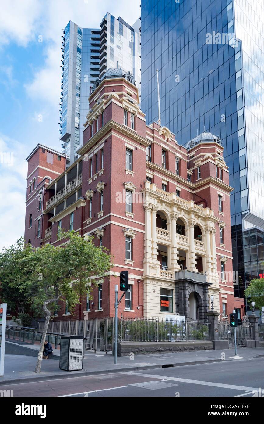 The historic Queen Victoria Women’s Centre in Melbourne was built in 1914 but the site has been a hospital since the 1840's. Stock Photo