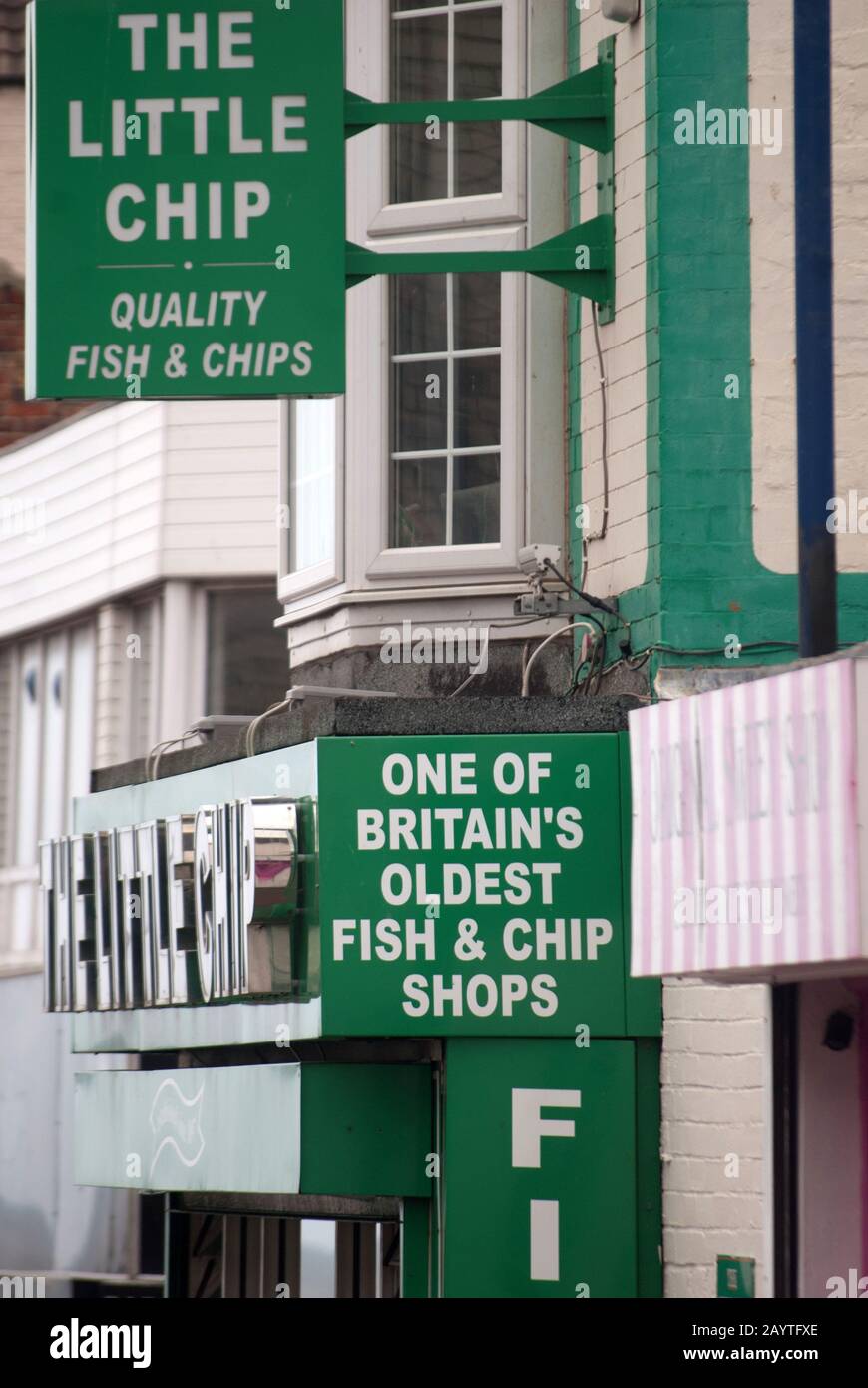 Fish and chip shop, Redcar, North Yorkshire Stock Photo Alamy