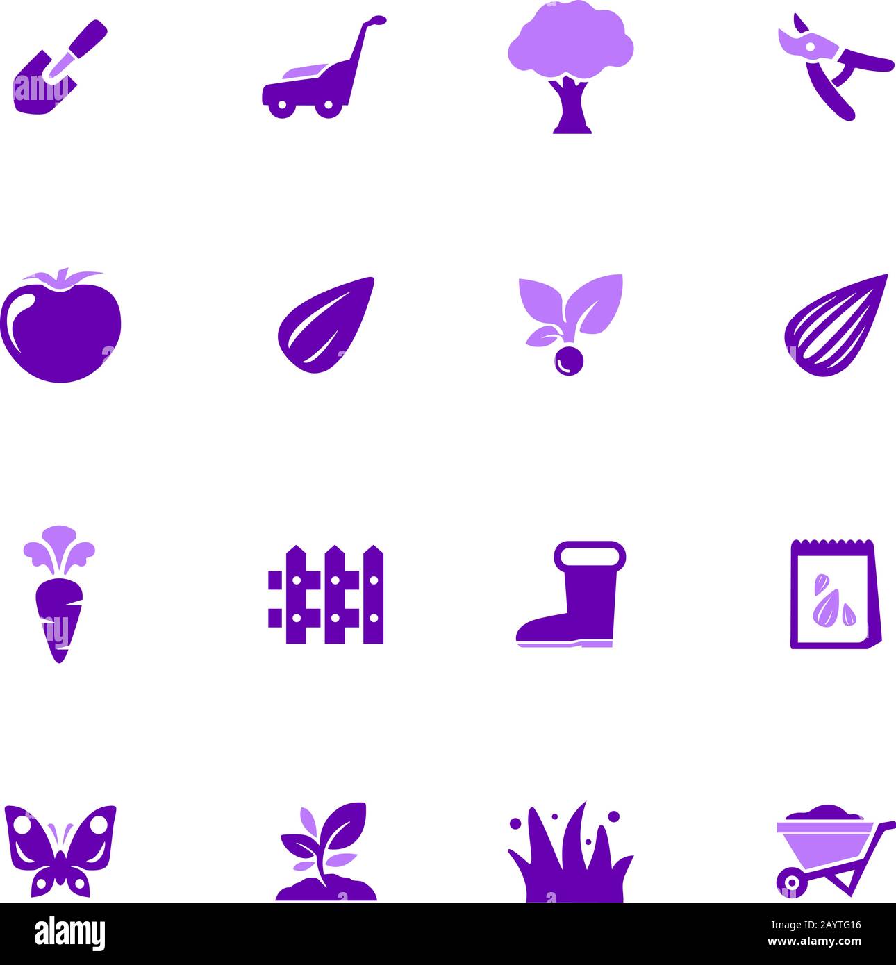 Gardening icons set Stock Vector Image & Art - Alamy