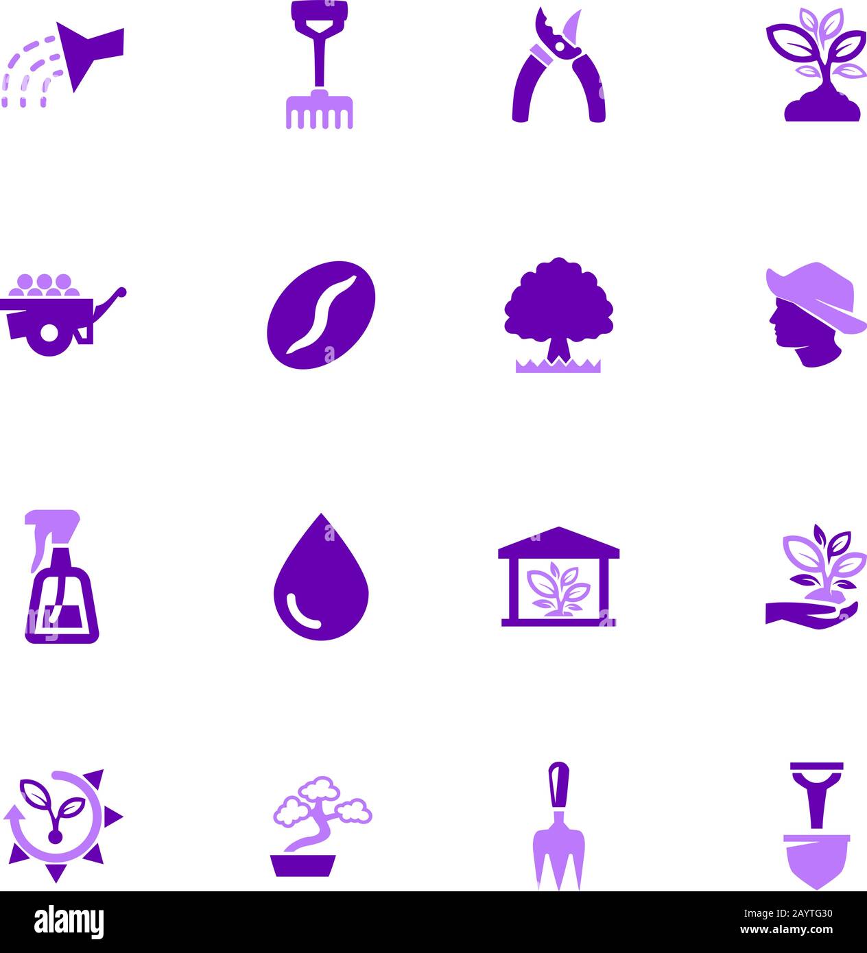 Gardening icons set Stock Vector Image & Art - Alamy