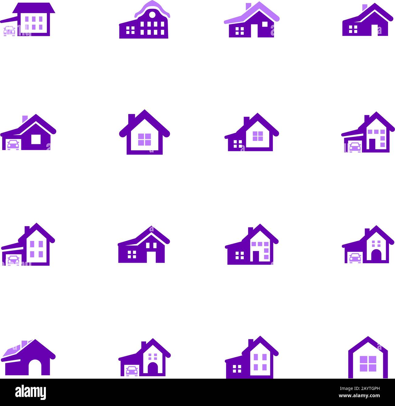 house type icon set Stock Vector Image & Art Alamy