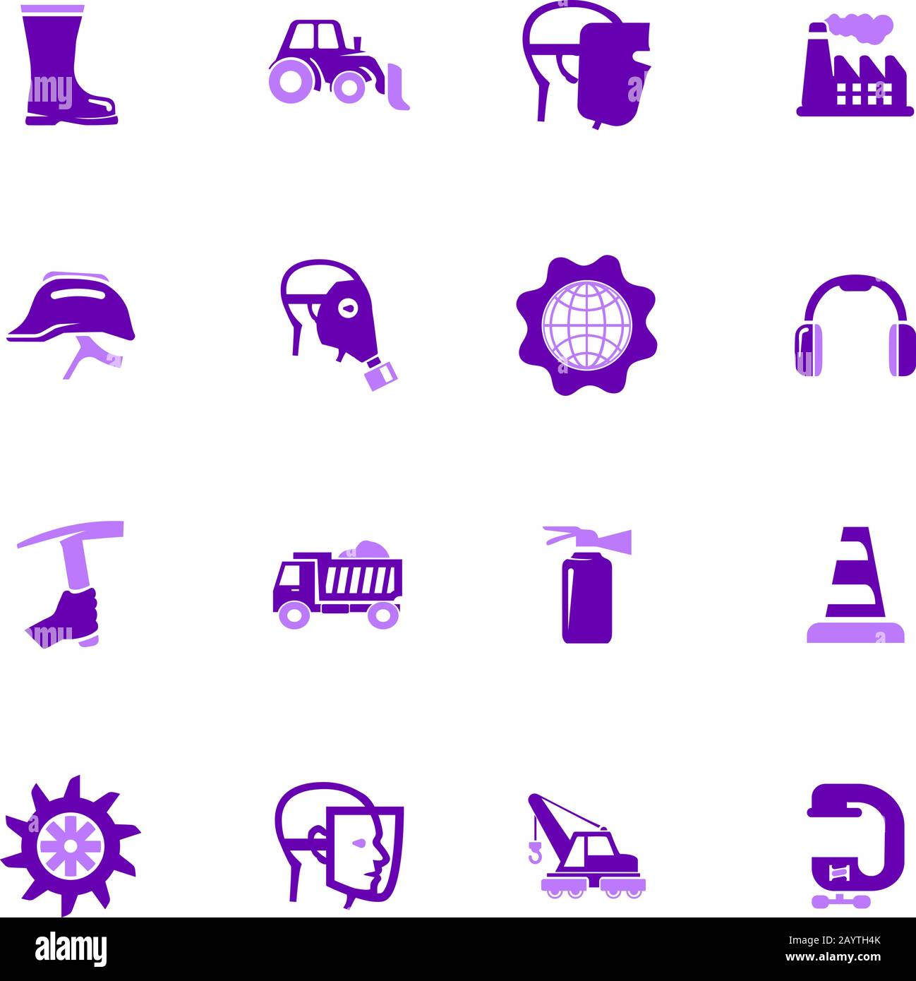 Industrial icons set Stock Vector Image & Art - Alamy