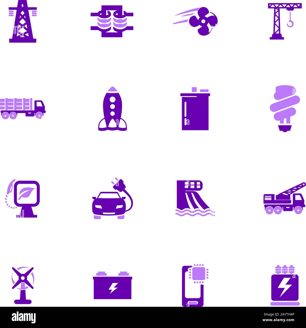 Industry icons set Stock Vector Image & Art - Alamy