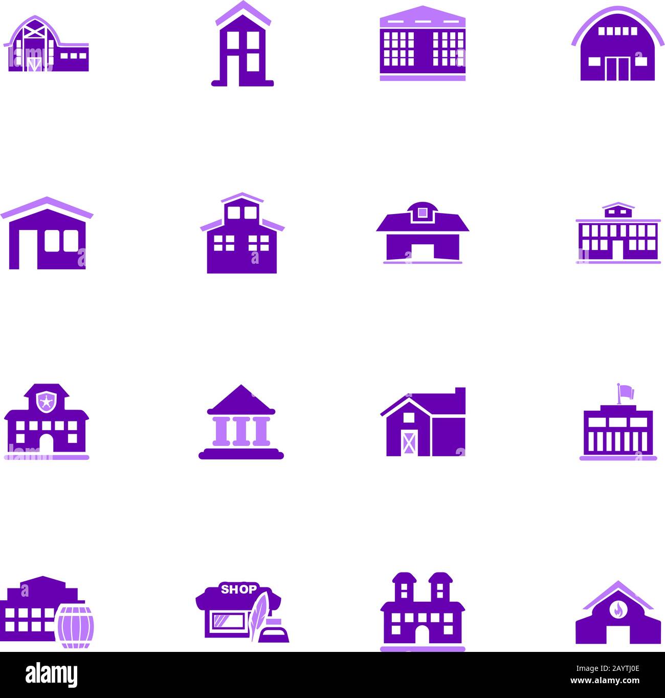 Infrastucture of the city icons set Stock Vector Image & Art - Alamy