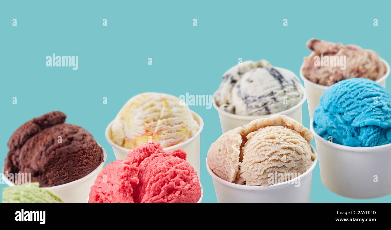 Italian gelato banner hires stock photography and images Alamy