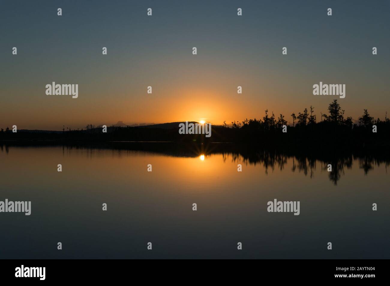 Tranquil still landscape trees hi-res stock photography and images - Alamy