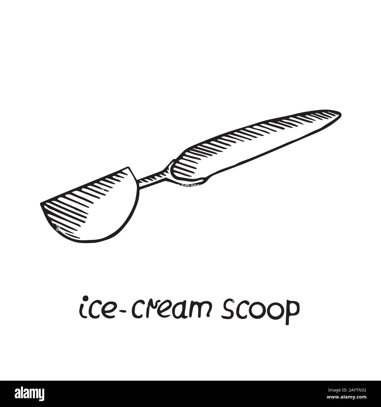 ice cream scoop drawing