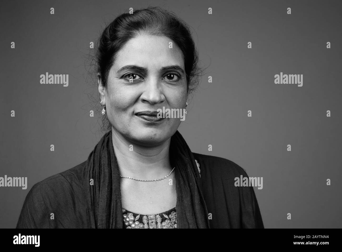 Indian woman face closeup Black and White Stock Photos & Images - Alamy