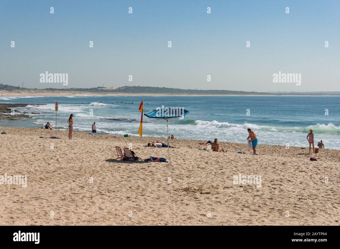 Windy day on the beach hi-res stock photography and images - Alamy