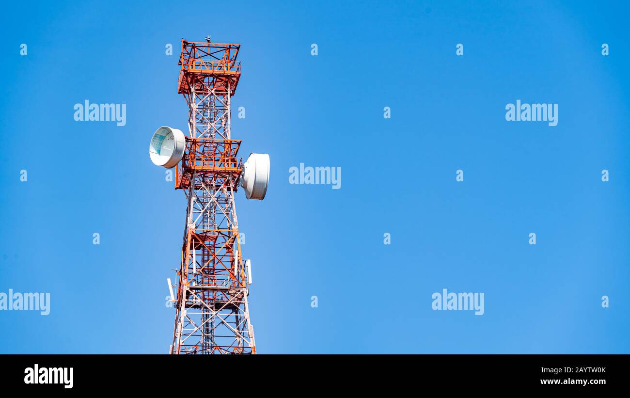 Communications Tower in Jodphur, India Stock Photo