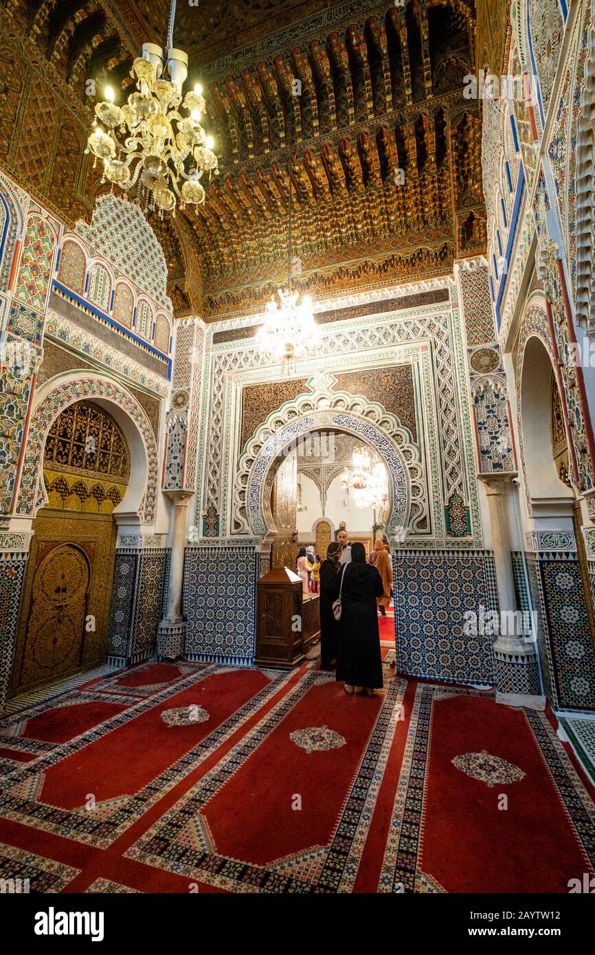 Mausoleo de Mulay Idrís, Fez , Marruecos, Africa Stock Photo Alamy