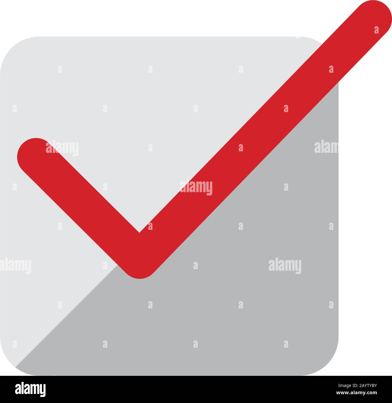 color illustration icon / checkmark Stock Vector