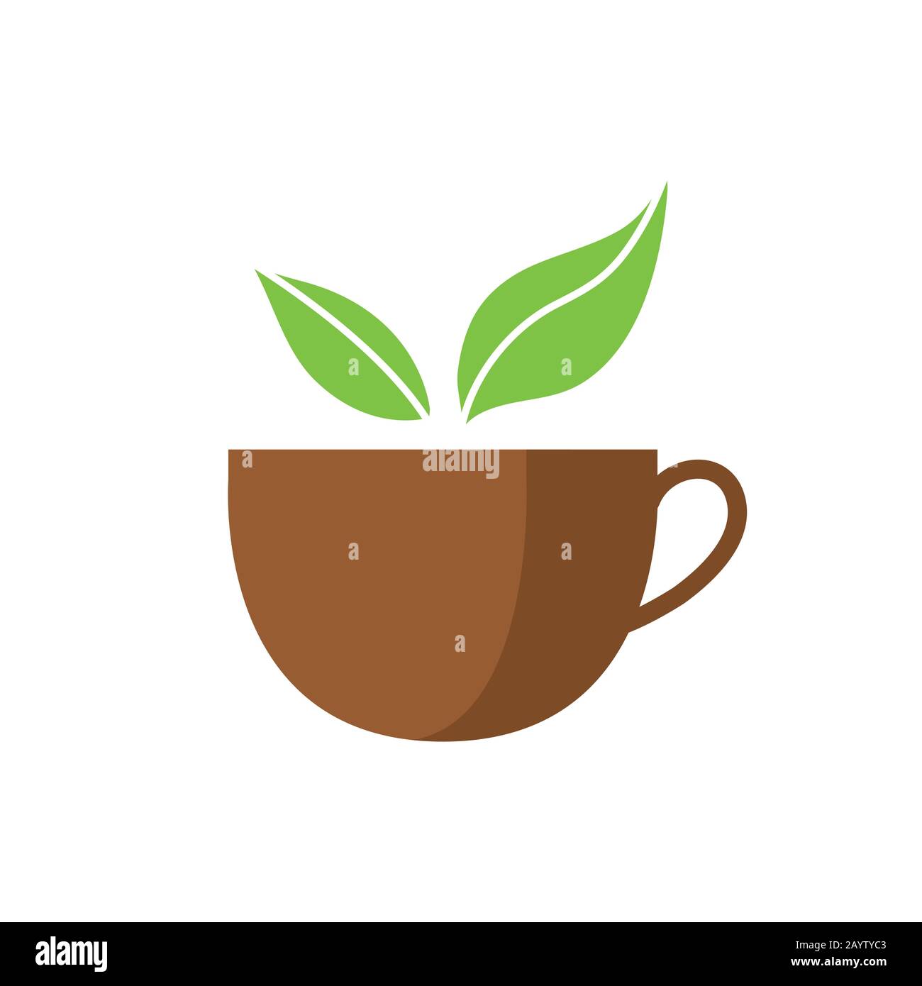 natural herb organic , tea / drink icon Stock Vector
