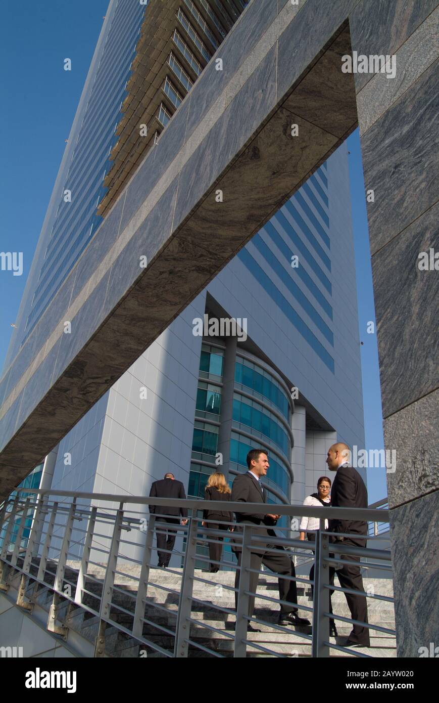 Office Workers at Emirates Towers. Dubai, UAE Stock Photo Alamy