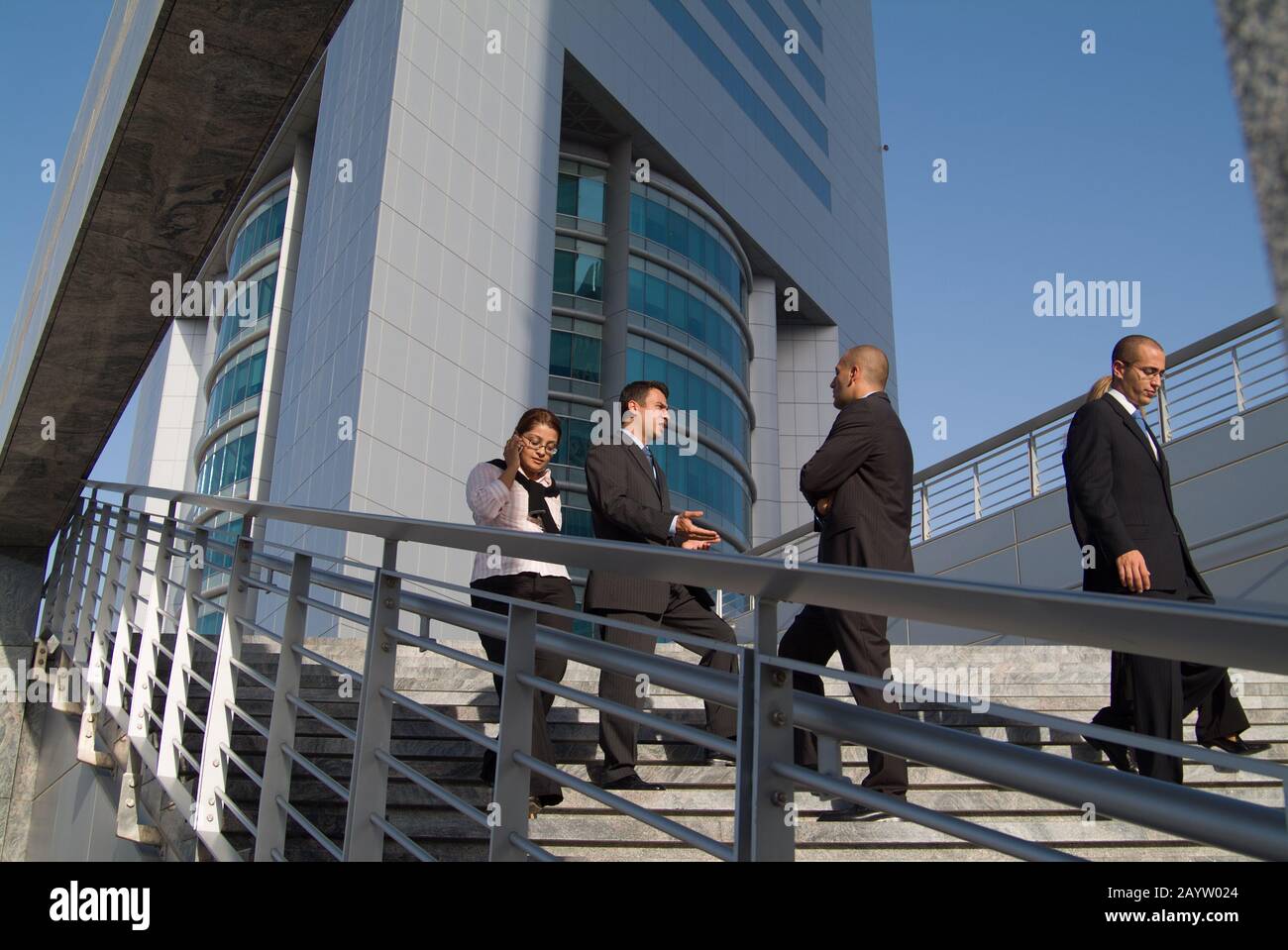 Office Workers at Emirates Towers. Dubai, UAE Stock Photo Alamy