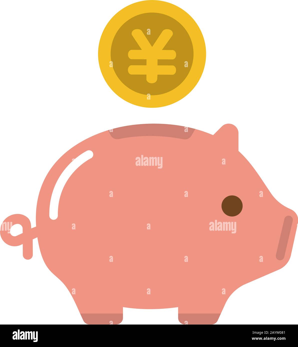 Piggy Bank With Dollar Coin Stock Illustration - Download Image Now - Safe  - Security Equipment, Banking, Safety - iStock