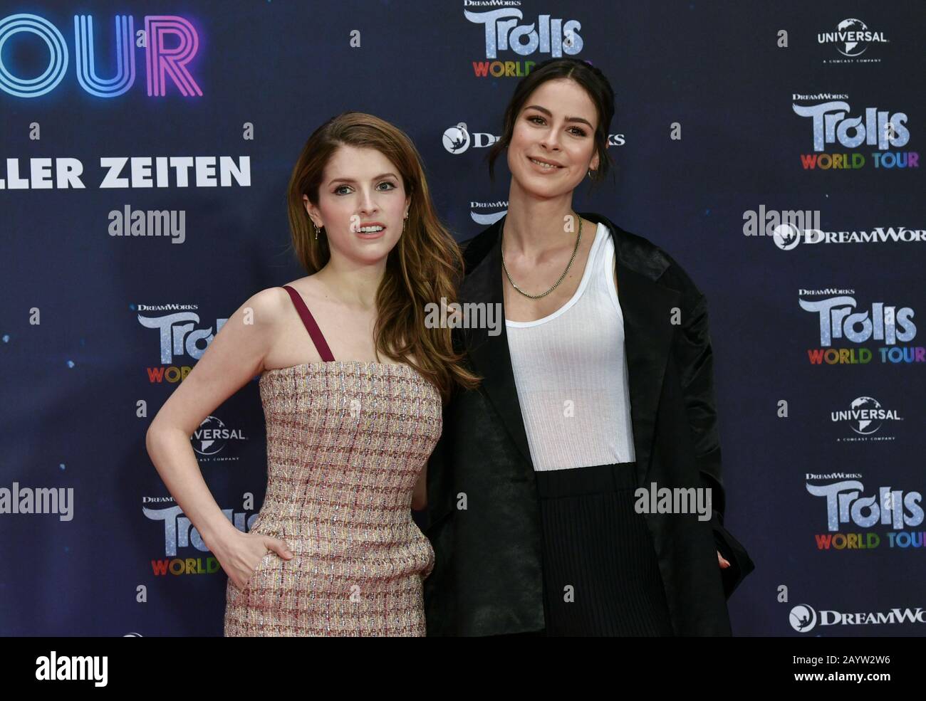 Berlin, Germany. 17th Feb, 2020. Anna Kendrick (l), actress and singer