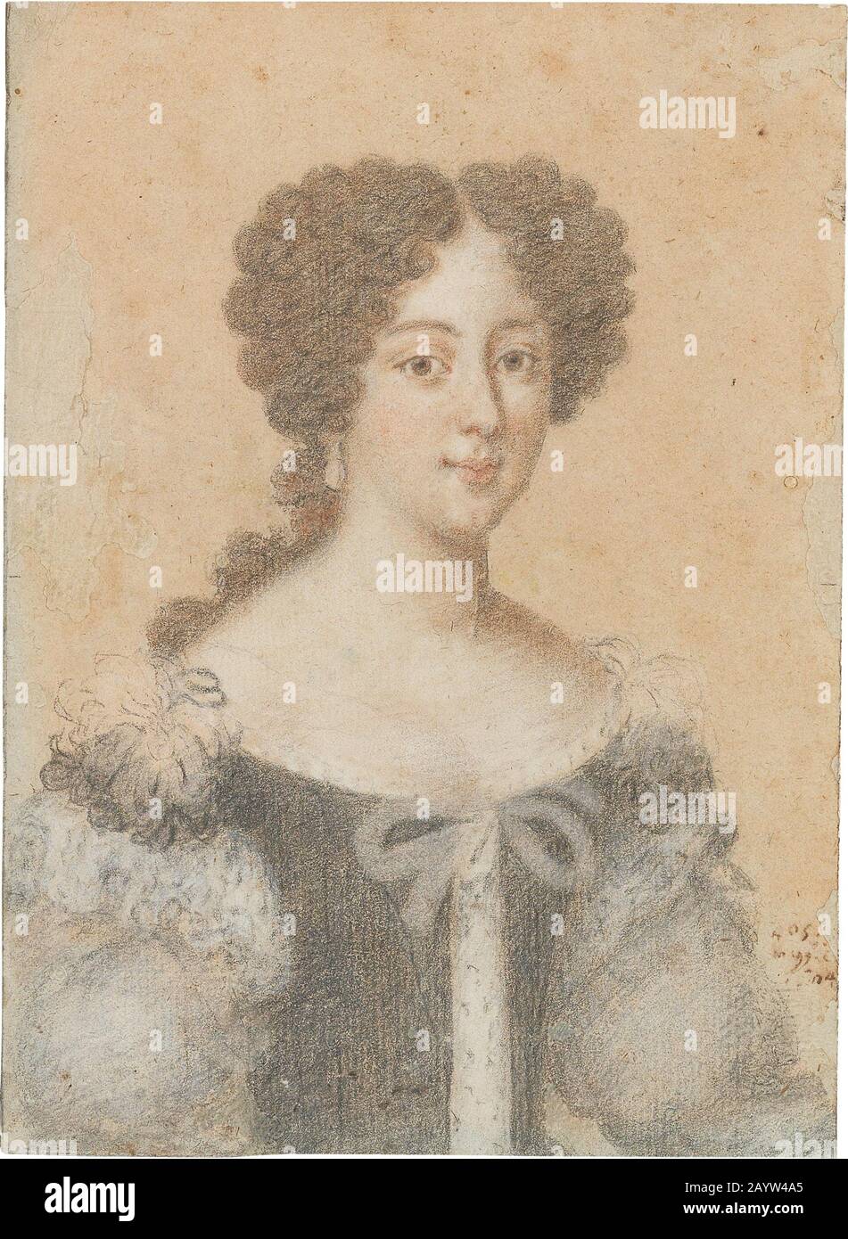 Portrait of Clelia Cesarini Colonna (1655-1735), Duchess of Sonnino. Museum: PRIVATE COLLECTION. Author: JACOB FERDINAND VOET. Stock Photo